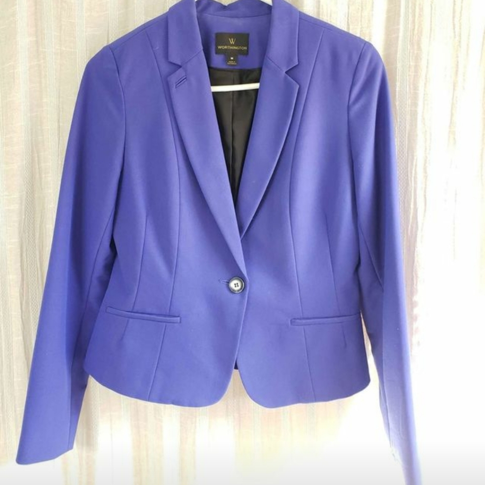 Women's Worthington Purple Blazer Jacket